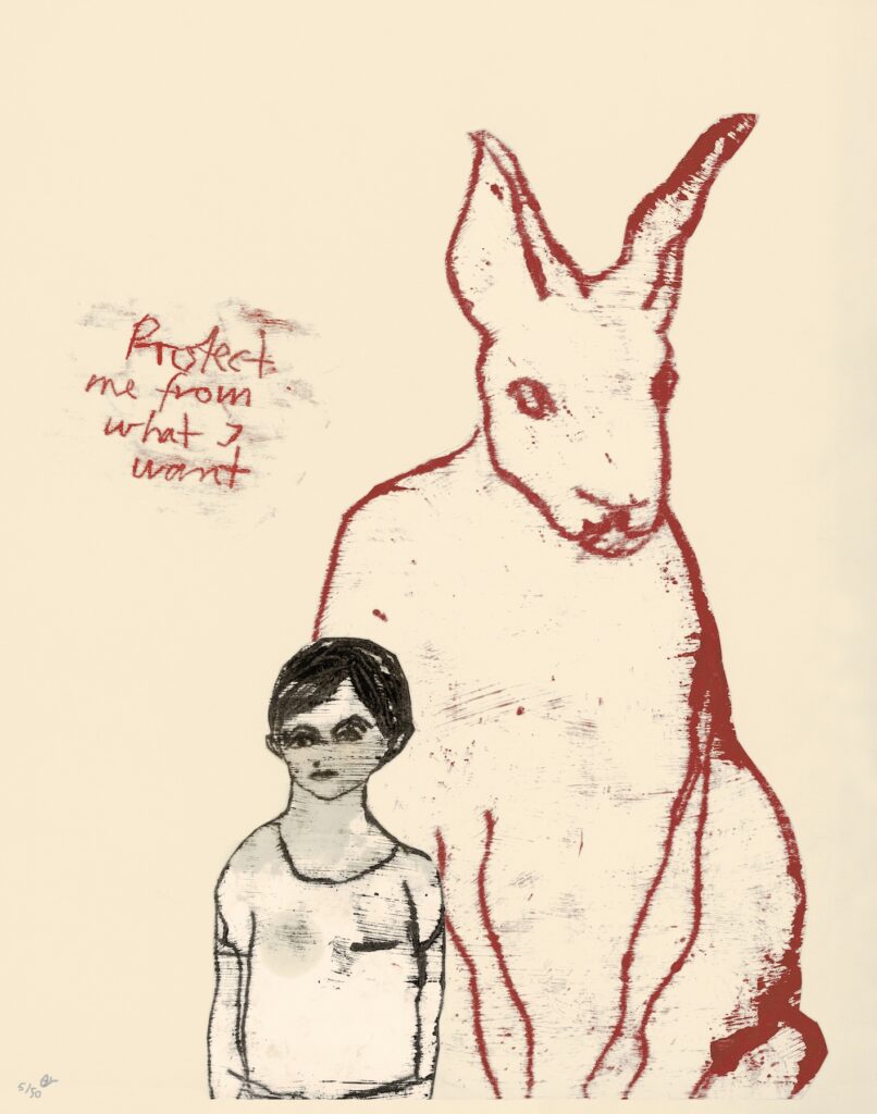 Amélie Joos – Protect me – print, limited edition of 30 signed and numbered, 40 x 30 cm, 2023