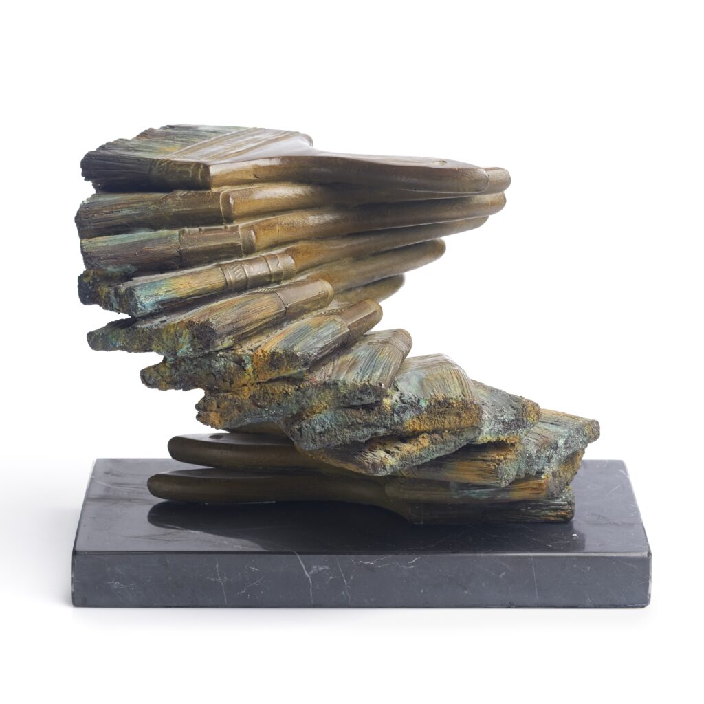 Les pinceaux. 1989. Bronze. 100 ex. 20x27x26 cm. Bocquel fondeur. Edition GKM.