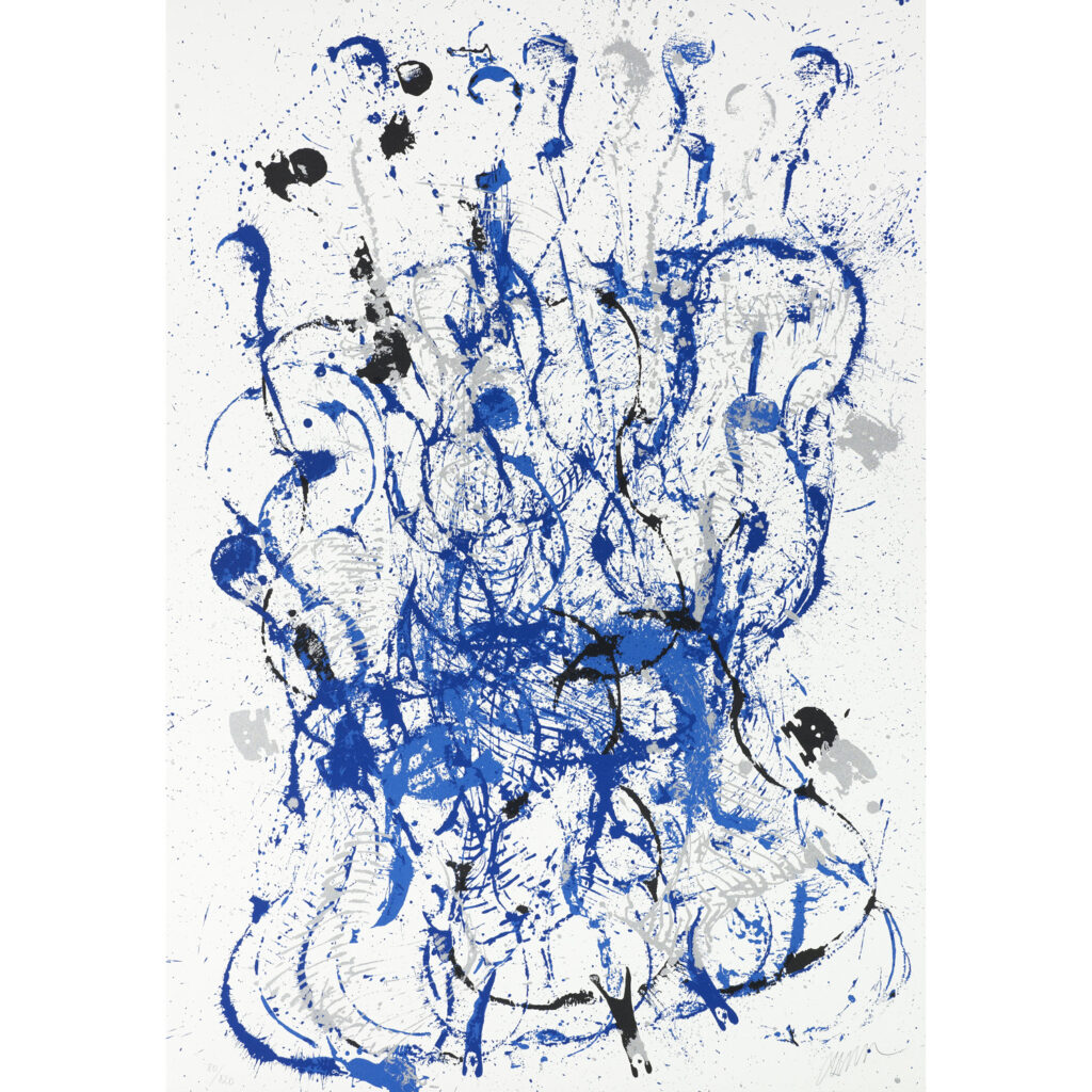 Melody for Strings IV. 1990. Silkscreen. 120 ex. 100×70 cm. Edition GKM.