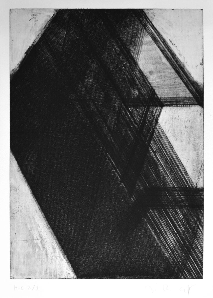 Sin título, 2013, aquatint, mezzotint and drypoint, 50 x 35 cm, edition of 24