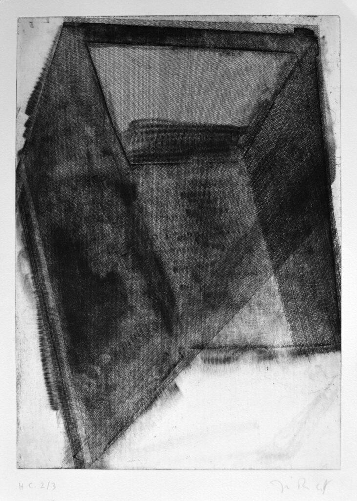 Sin título, 2013, aquatint, mezzotint and drypoint, 50 x 35 cm, edition of 24