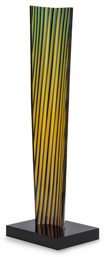 Cromovela Treigny C 19 - Glazed ceramic, plastic base - 60 x 10 x 10 cm - 2018 - Edition of 20 -