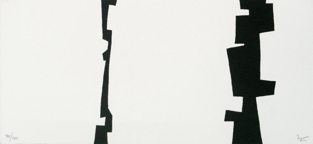 Dos figuras, 1981, screen print, 25.5 x 50 cm, edition of 100