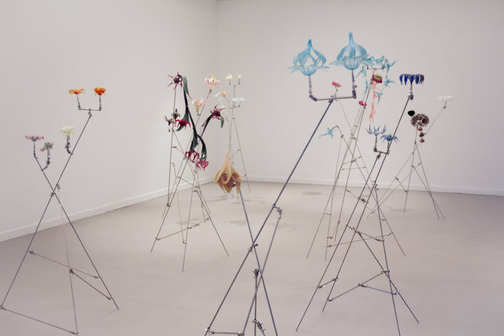 Untitled - "Reversible" floral sculptures. 3D textile printing and sublimation