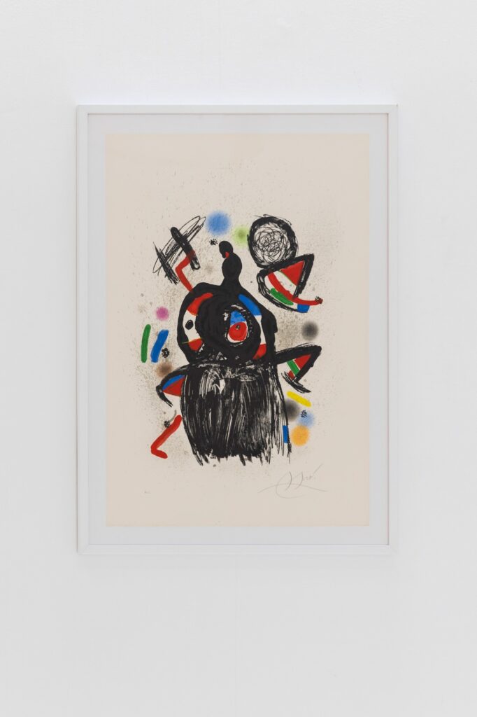 Joan Miró, La jeteuse de sorts - H.C., Lithograph on Arches paper, 1981, courtesy Alzueta Gallery