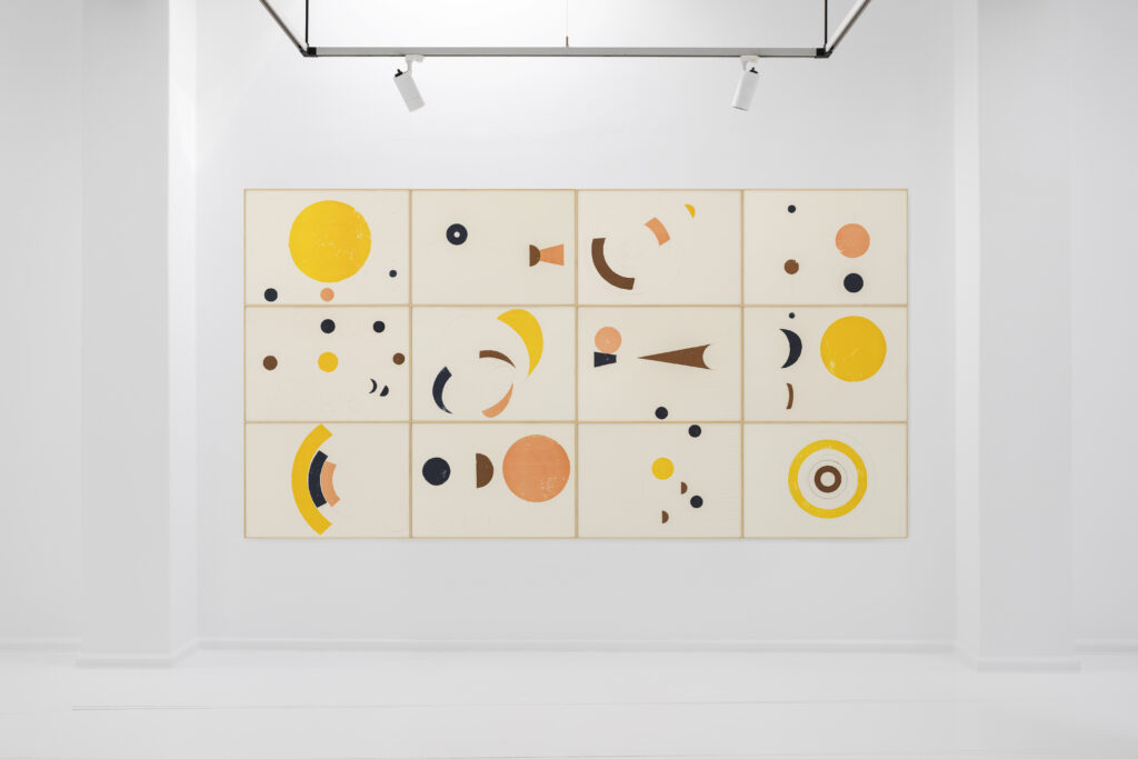Regina Giménez, Geometria cosmica - Ed.8/10, Lithograph, 2025, 70 × 100 cm | 210 × 400 cm | 70 ×, Courtesy Alzueta Gallery