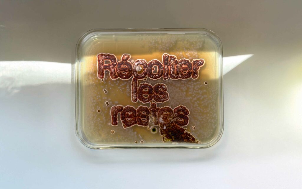 Penicillium sclerotiorum ink - Piece stabilized in resin