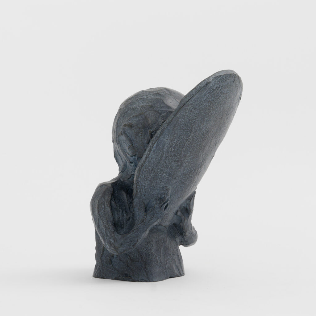 Françoise Pétrovitch, Mask, 2025. Bronze, edition of 8.