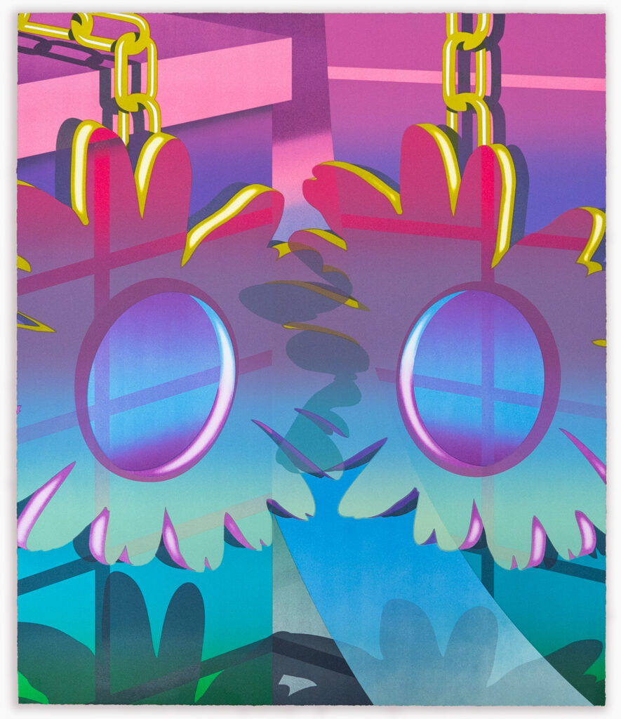Amélie Bertrand, Don't Call Me Blue Daisy, 2021. Lithograph, edition of 5.