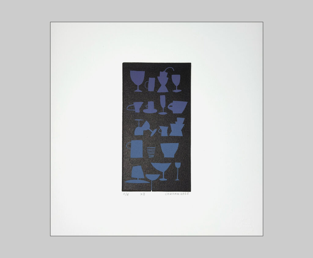 Untitled, 2026 / Linocut on Arches BFK Rives 300 gr / 25x26 cm / Edition of 6 copies + 2 E.A. signed and numbered / printed at Sahakyan Studio Yerevan