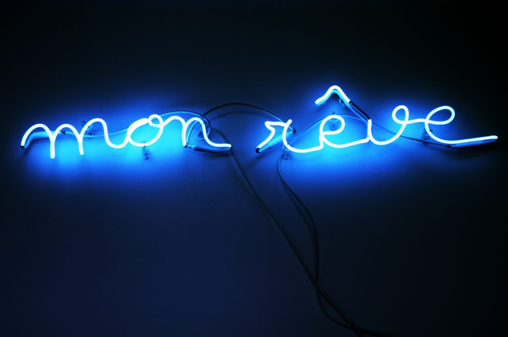 Mon rêve, Neon, 30 x 57 x 7 cm