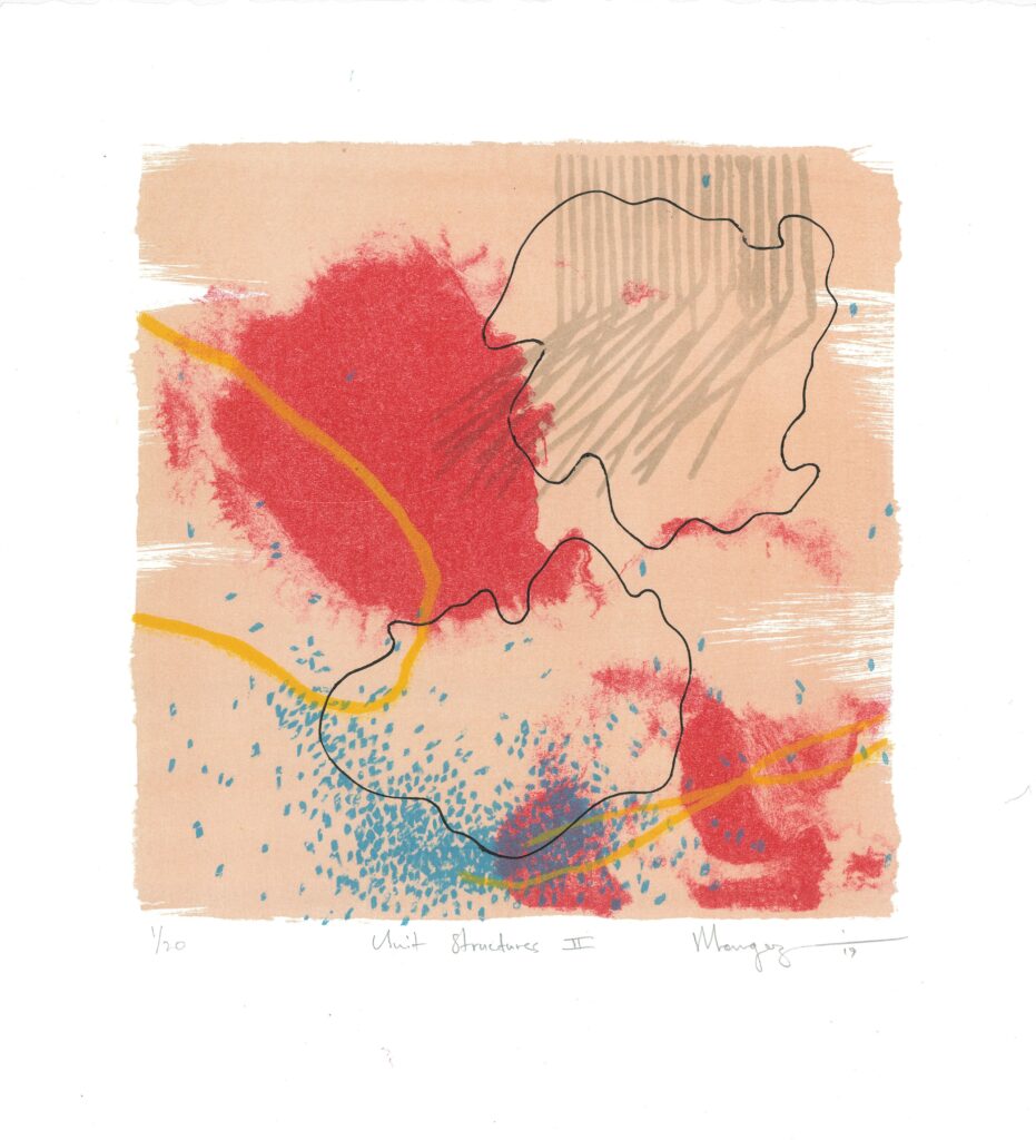 Unit Structures, stone lithographe, 38 x 35 cm, Edition 20