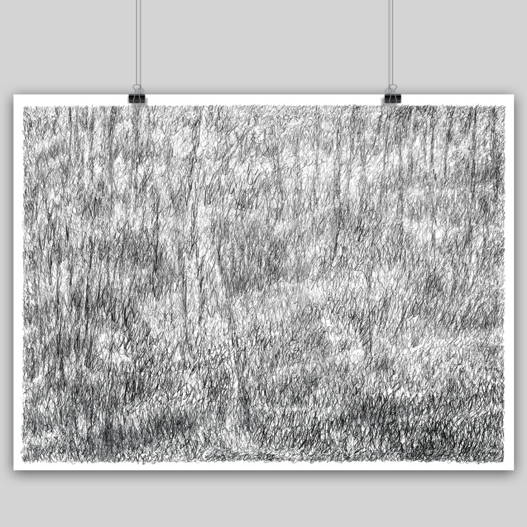 Marc Couturier, boxed set of 12 lithographs Les dessins du troisième jour, plate 10