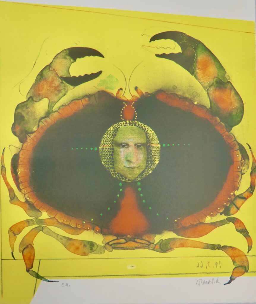 Wunderlich, Le Tourteau Tatoué, 1966, lithograph, EA, 52.7 x 45.6 cm, hand-signed