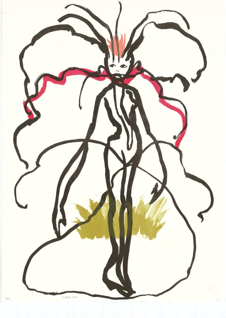 Blanc Seeing 2, stone lithograph, 76 x 56 cm, Edition 15