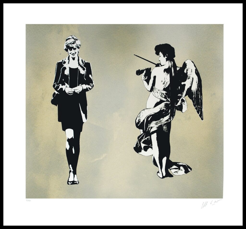 Diana & Angel, 2008, 87 x 95 cm, 5-color screen print, AP Edition